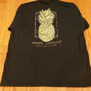 Simply southern xl long sleeve pineapple